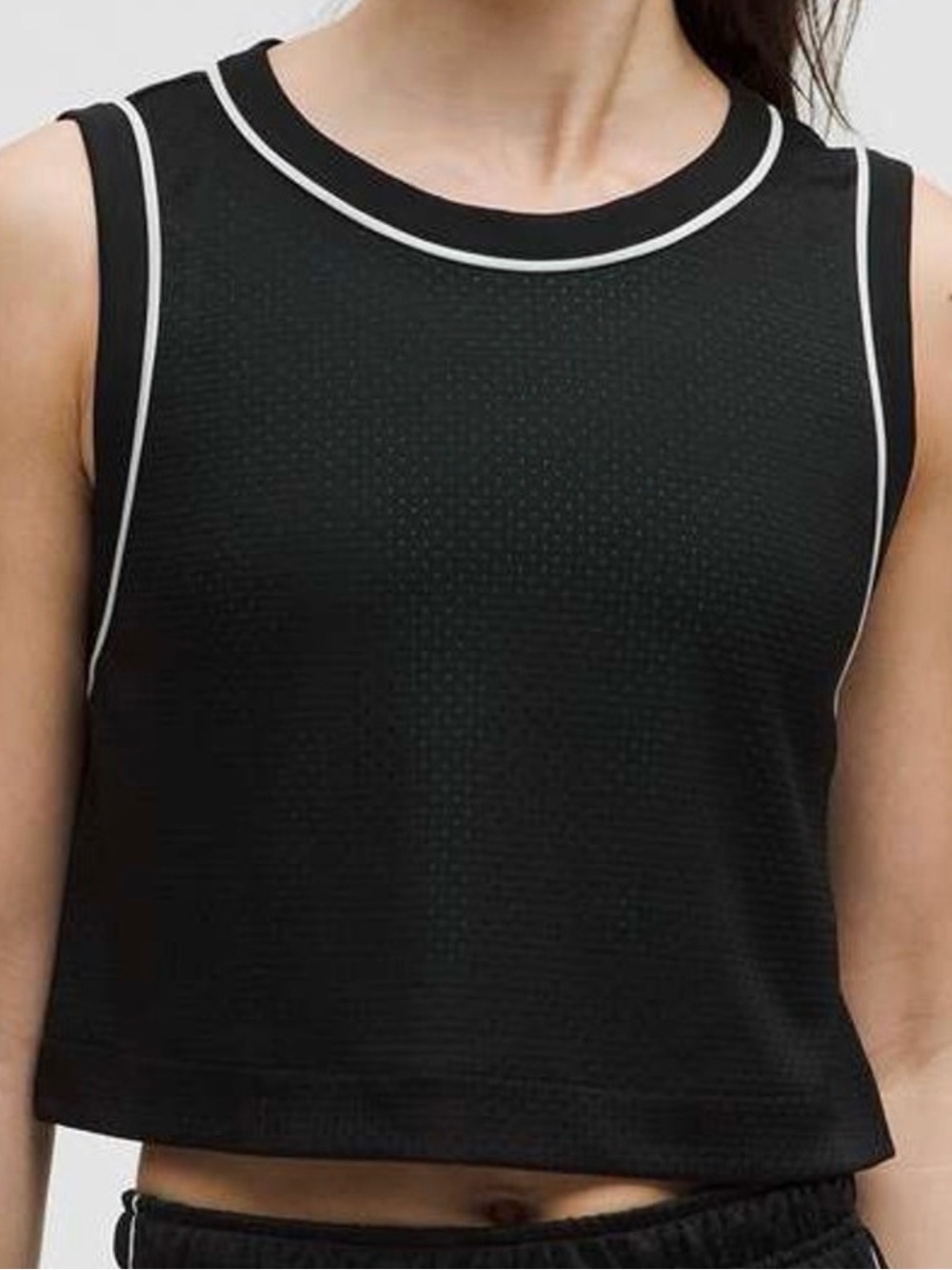 Lululemon Double-Layered Mesh Reversible Tank Top Black/Green Women's L NWOT